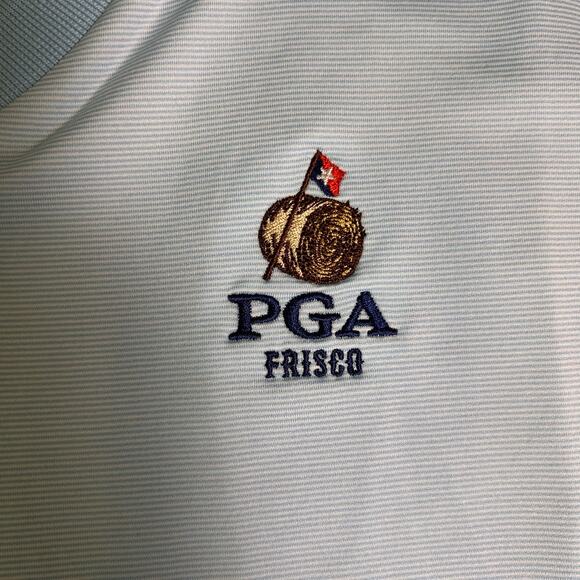 Footjoy FJ Golf Shirt Womens Medium V Neck PGA Frisco Embroidered Performance - Picture 4 of 6
